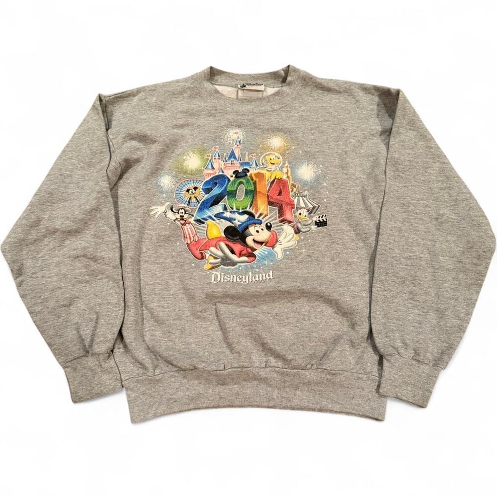 Disney Park Disneyland Resort 2014 Youth Sz.XL Sweater New Year Firework Graphic